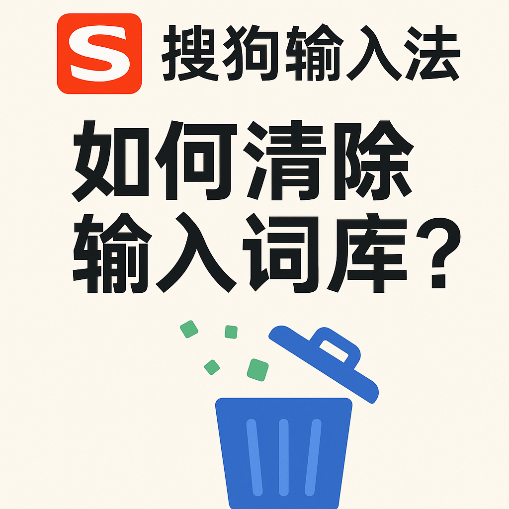 搜狗输入法如何清除输入词库？
